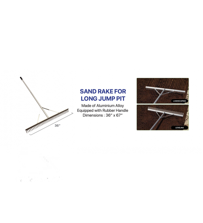 SAND RAKE FOR LONG JUMP PIT